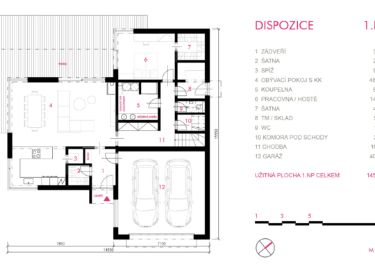 primestska_vila_Velka_Bystrice_dispozice_1np_100